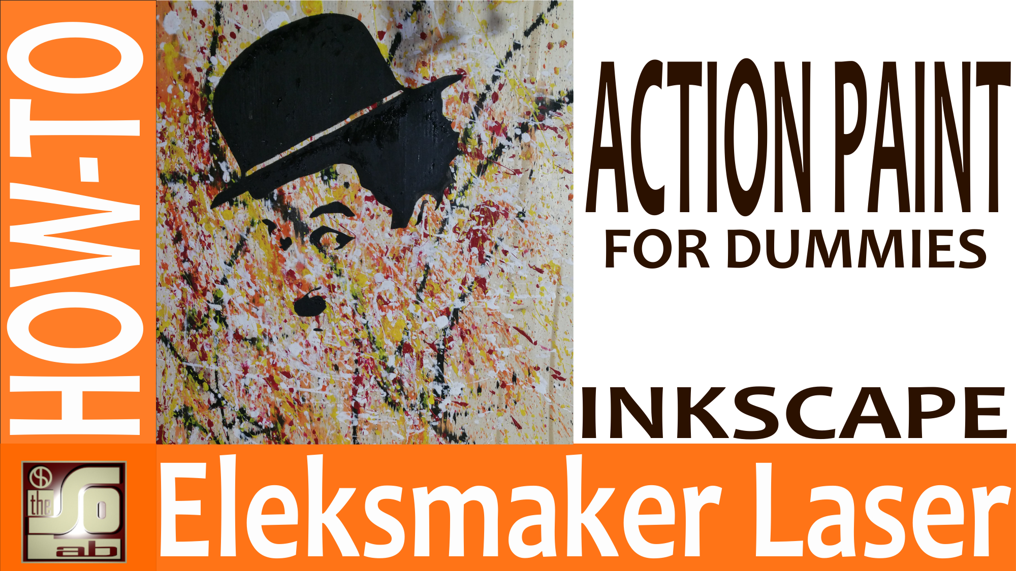 Eleksmaker Laser Inkscape e T2Laser - Chaplin Action Paint