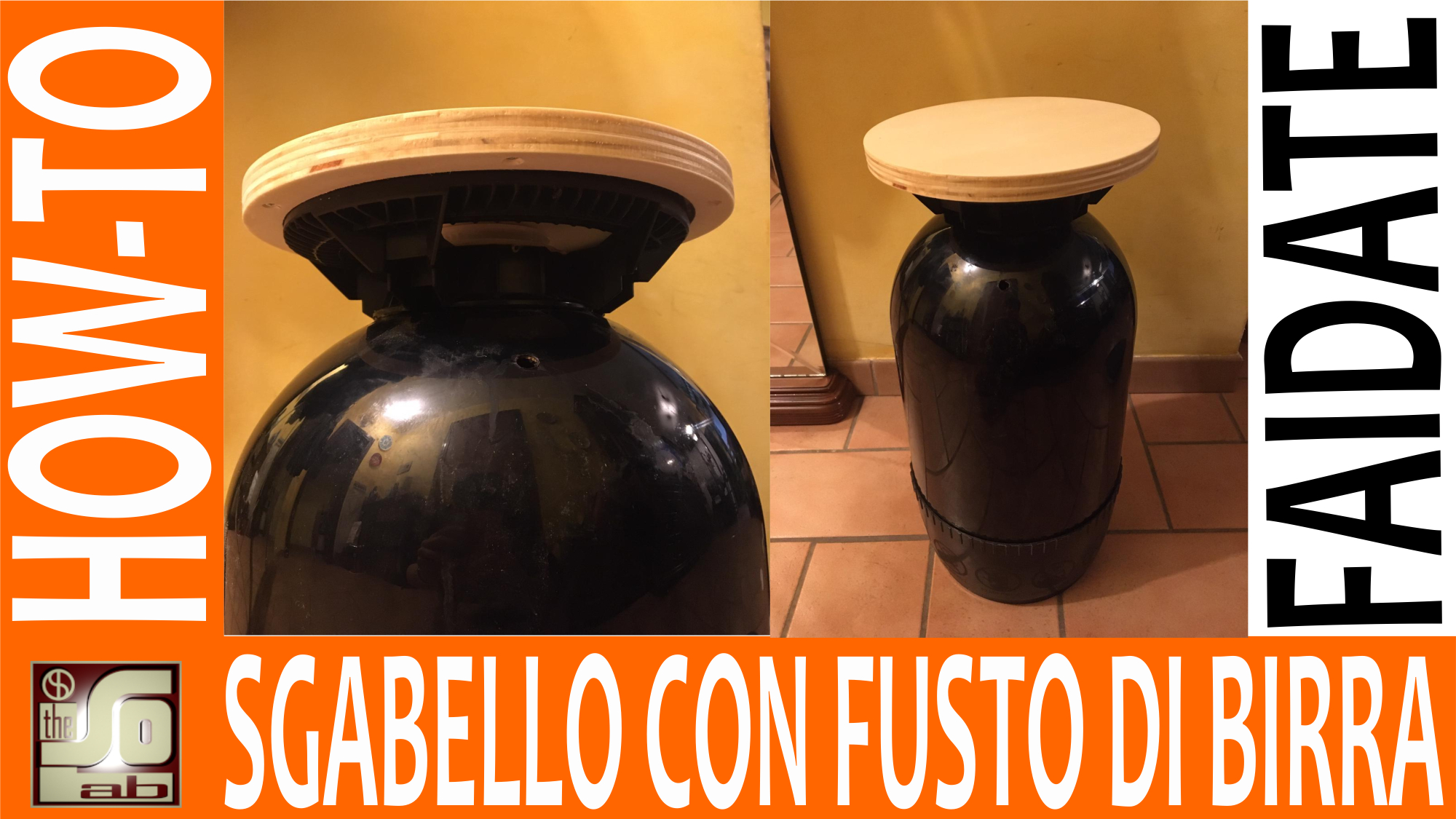 sgabello da un fusto di birra