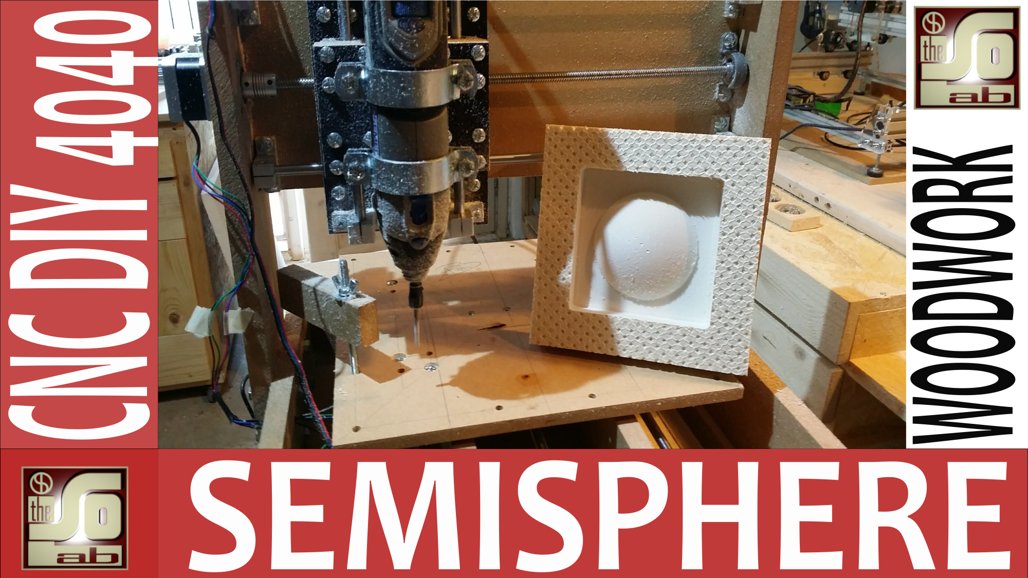 Semisfera in polistirene fresata con cnc