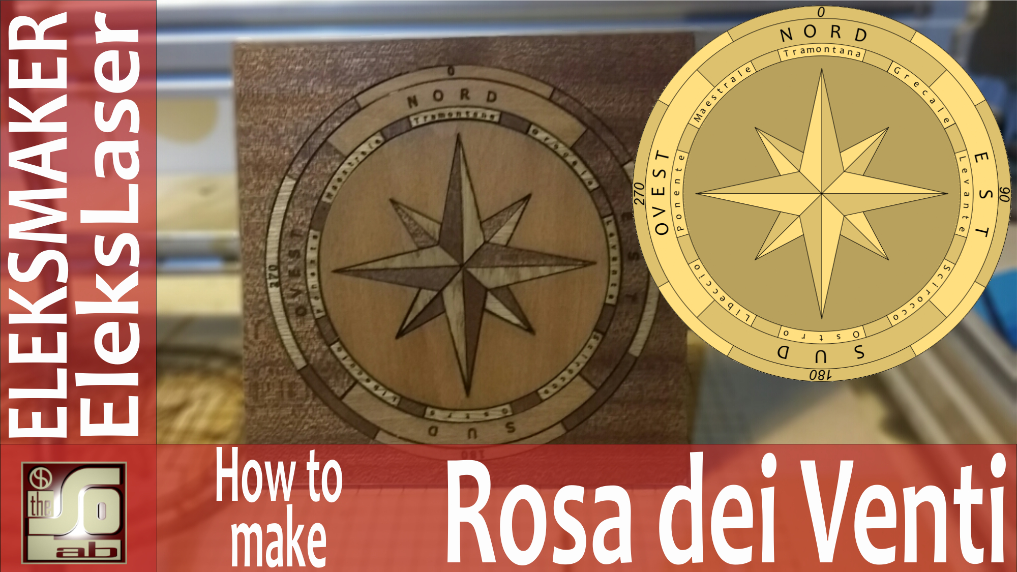 Creazione di una Rosa dei venti ver.02 con cnc laser