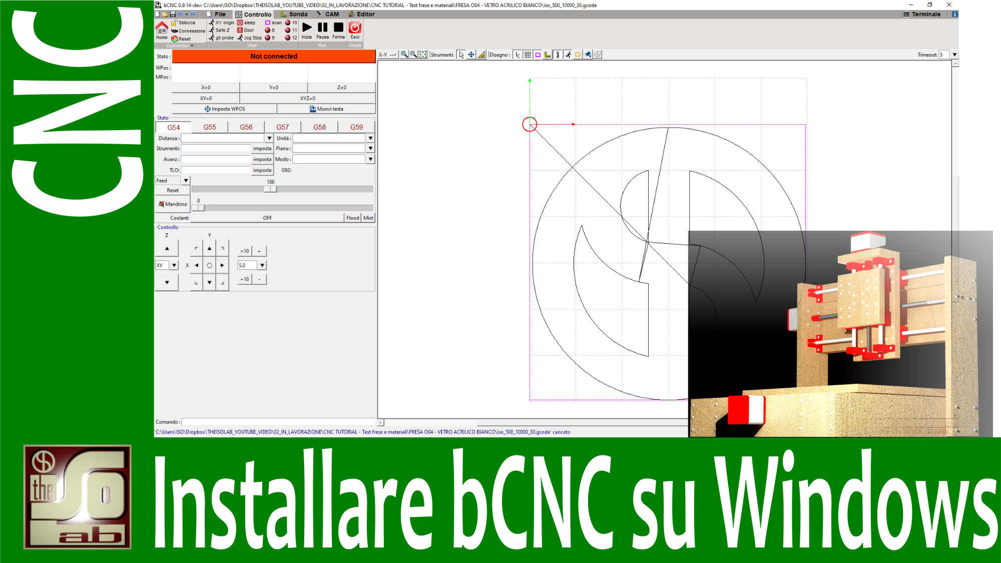 CNC Tutorial - Come installare bCNC su Windows