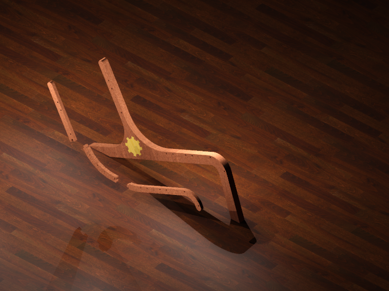 SEDIA DA GIARDINO RENDER