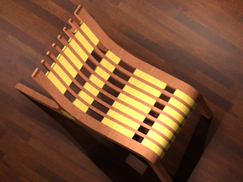 SEDIA DA GIARDINO RENDER