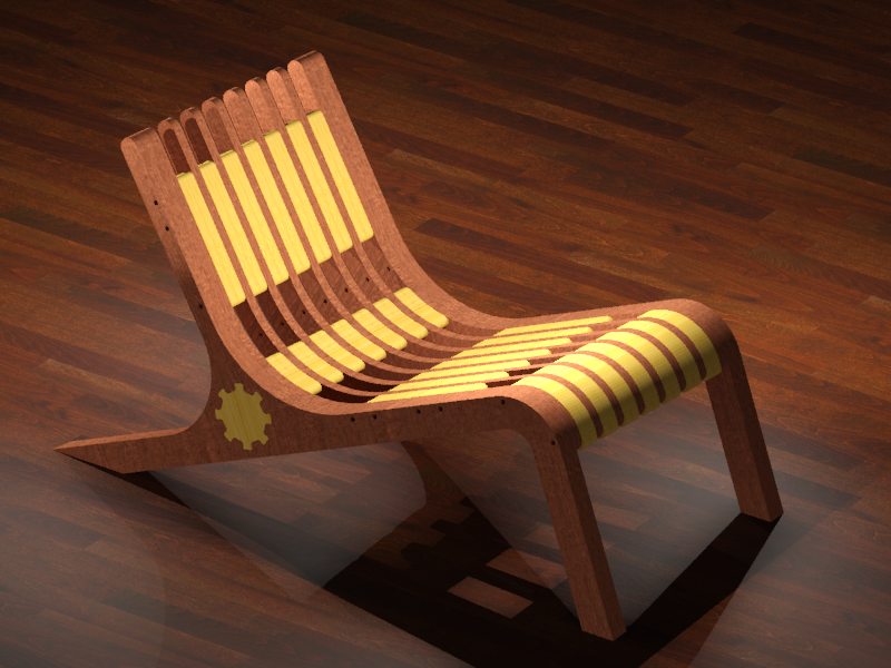 SEDIA DA GIARDINO RENDER