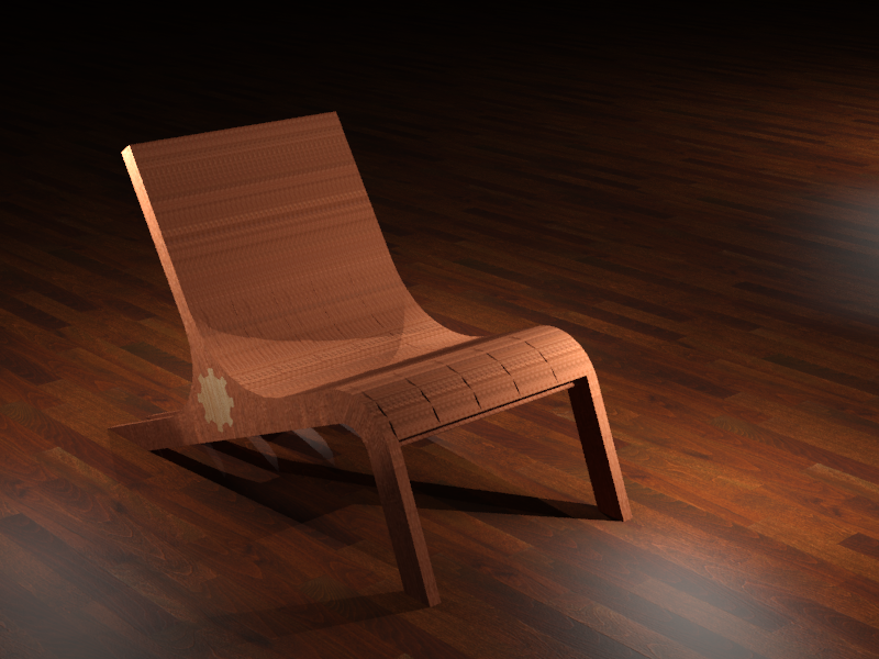 SEDIA DA GIARDINO RENDER