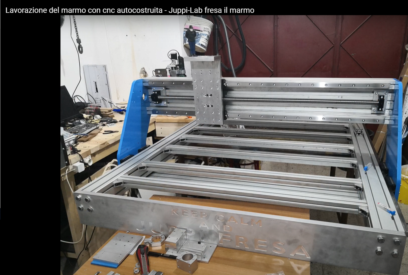 cnc alluminio auto costruita Test Marmo