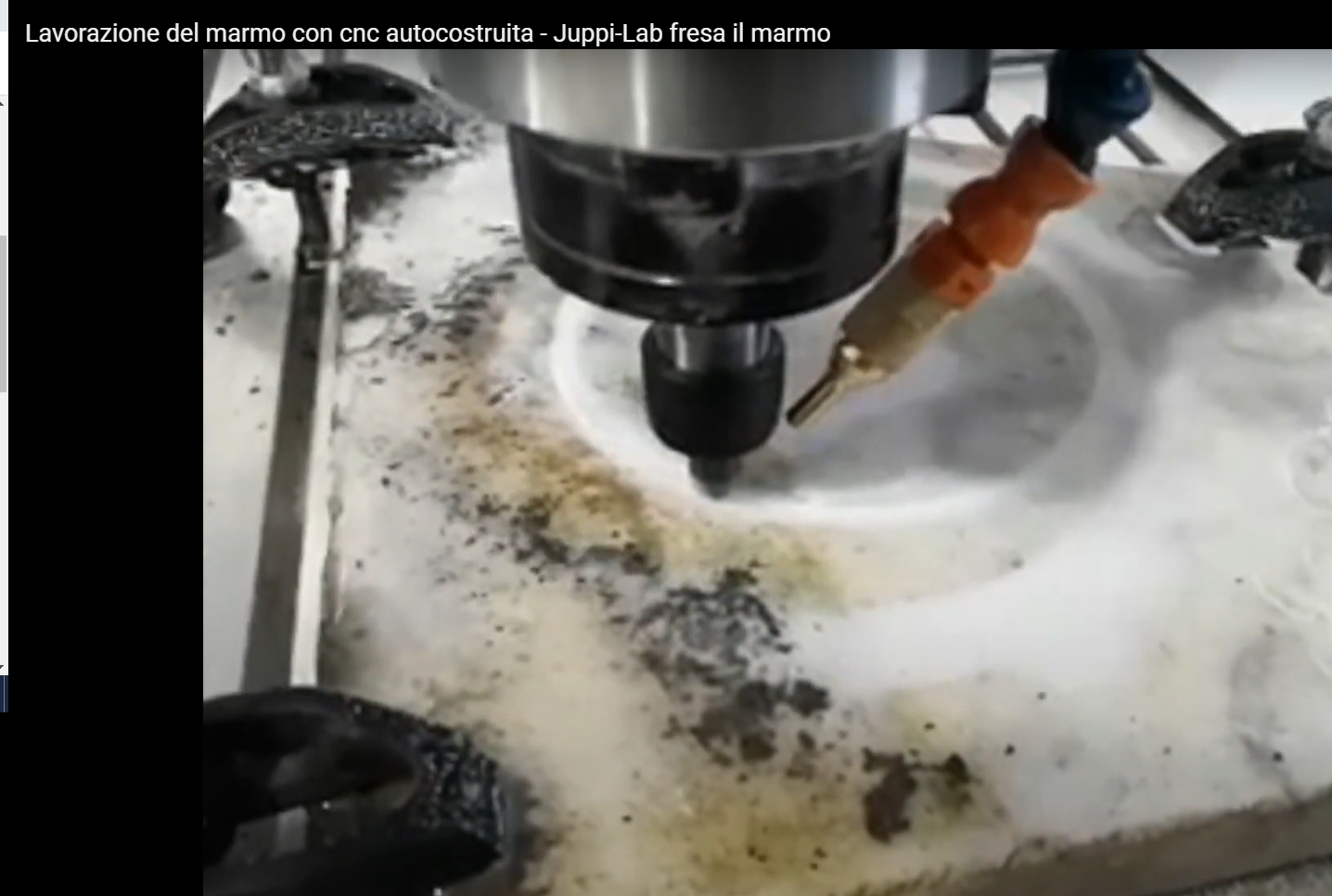 cnc alluminio auto costruita Test Marmo
