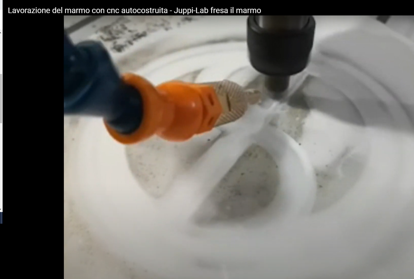 cnc alluminio auto costruita Test Marmo