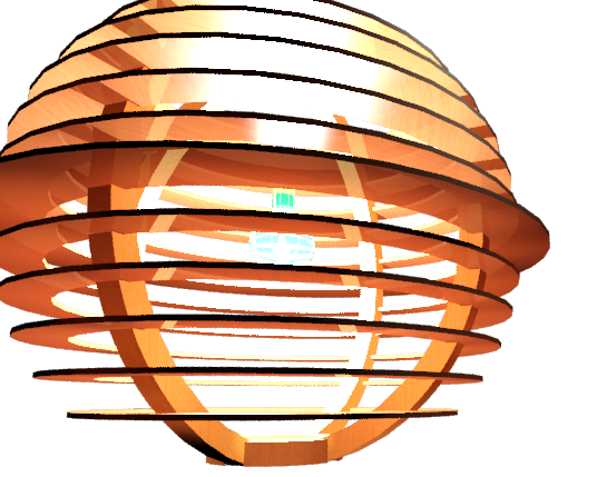 Progetto di lampada per cnc "Planet"