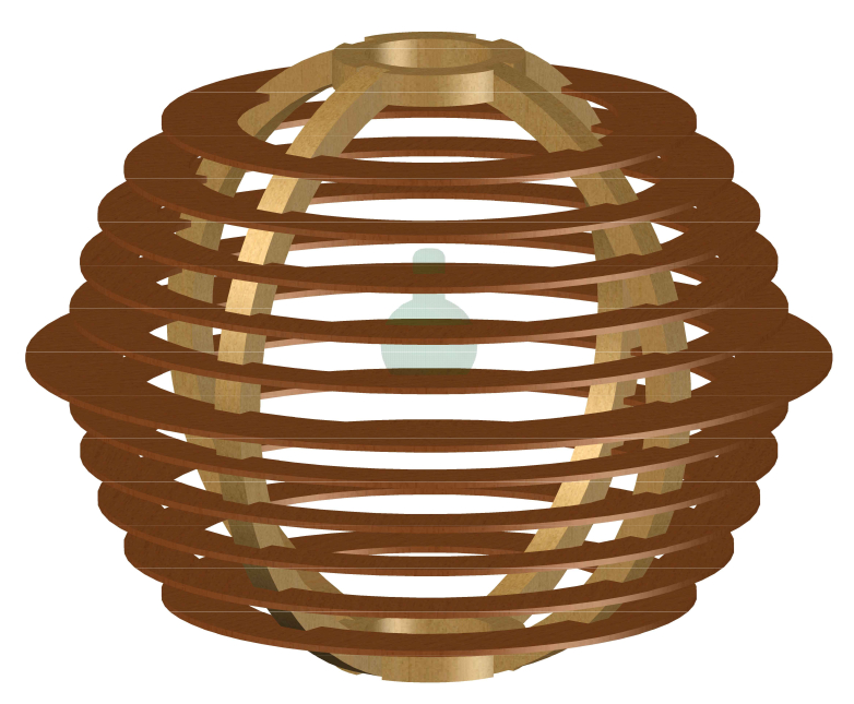 Progetto di lampada per cnc "Planet"