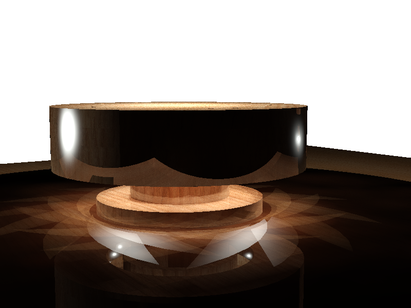 Lampada da tavolo in legno con led e portapenne