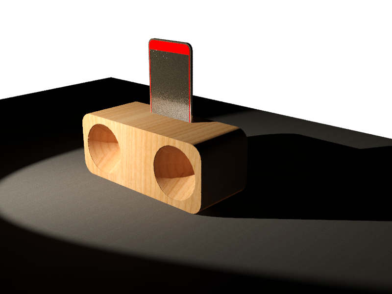 Dockstation smartphone passive speaker