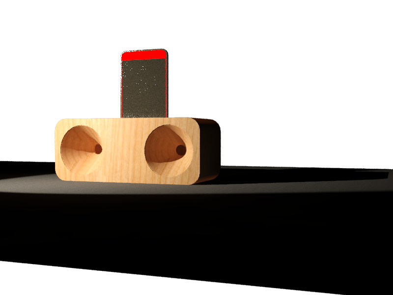 Dockstation smartphone passive speaker