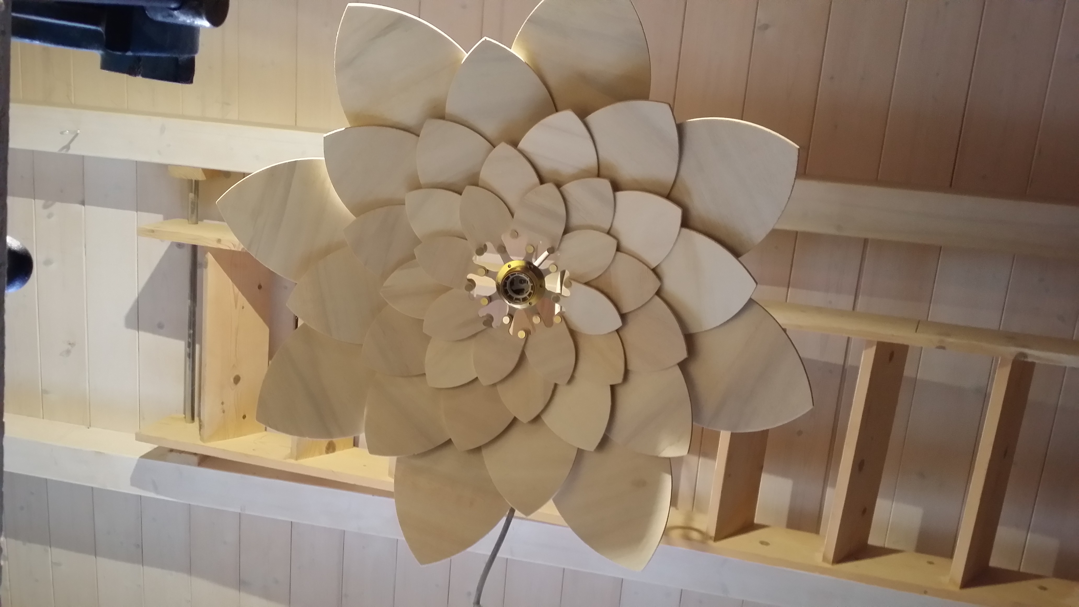 gcode per cnc per creazione lampada in legno