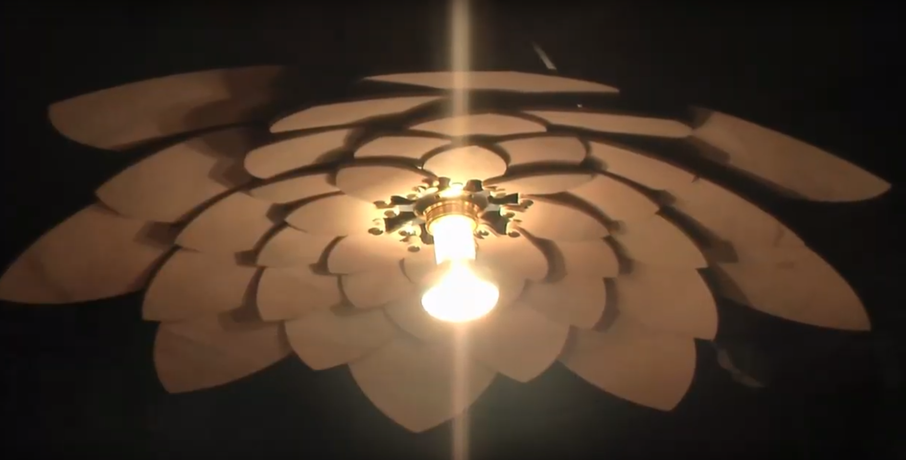 gcode per cnc per creazione lampada in legno