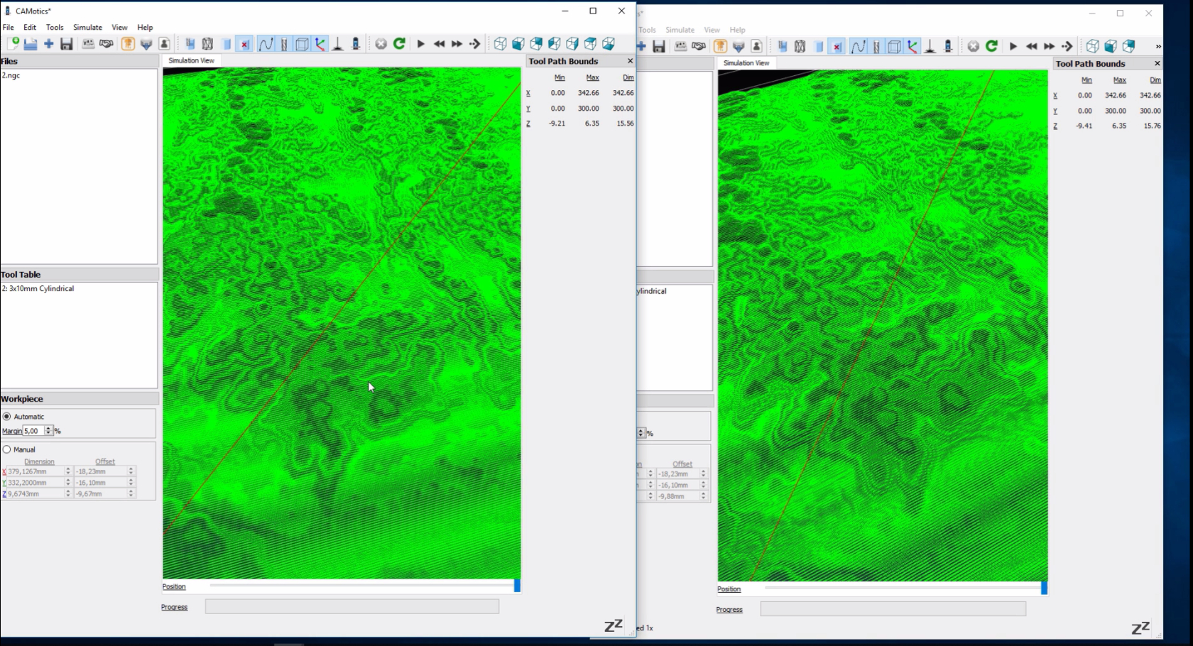 DMAP2GCODE anteprima gcode 3d terreno 2