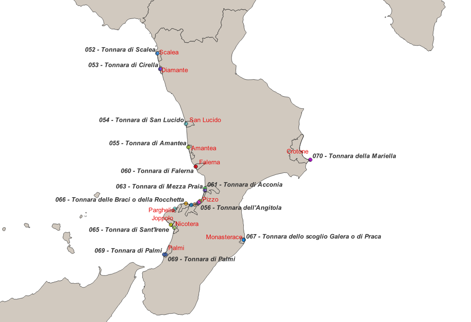 LE ROTTE DEL TONNO ROSSO - TONNARE DELLA CALABRIA
