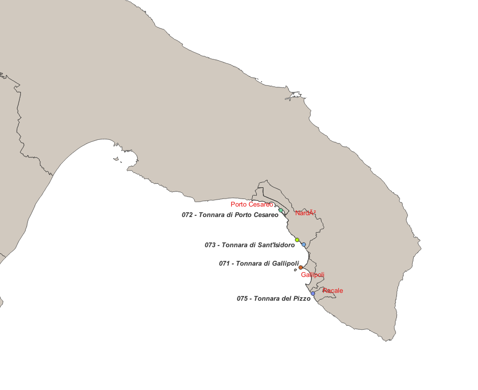 LE ROTTE DEL TONNO ROSSO - TONNARE DELLA PUGLIA