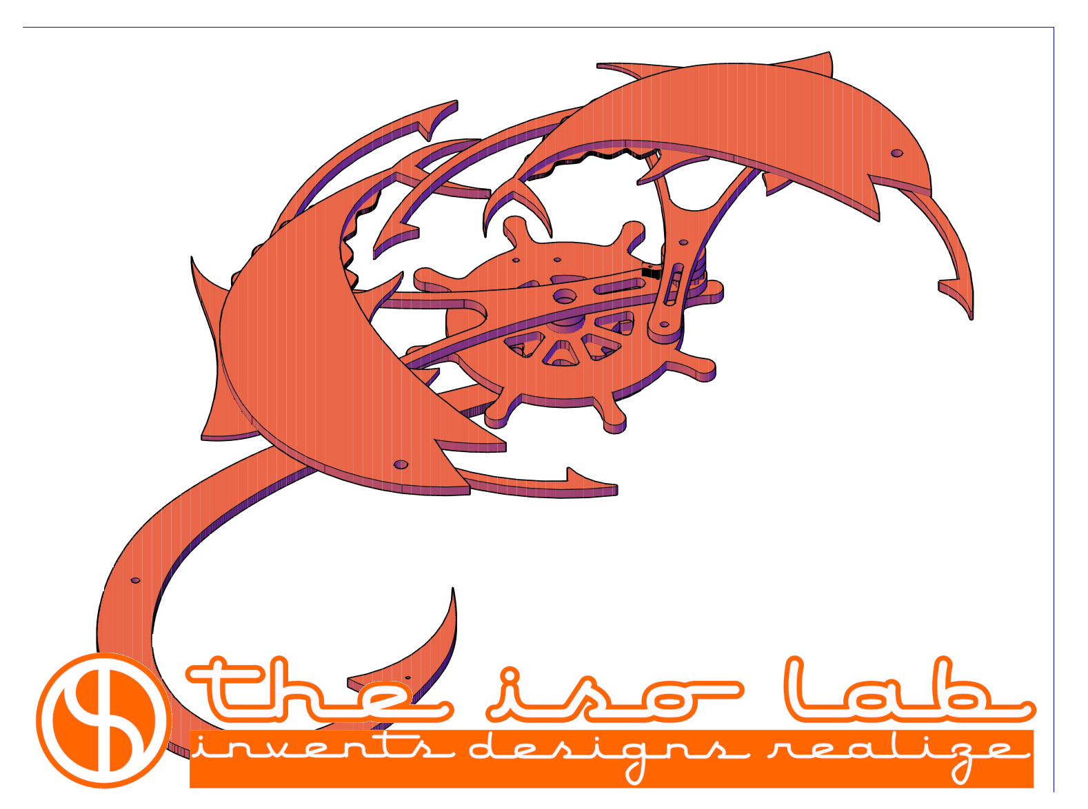 progetto di scultura cinetica the sea