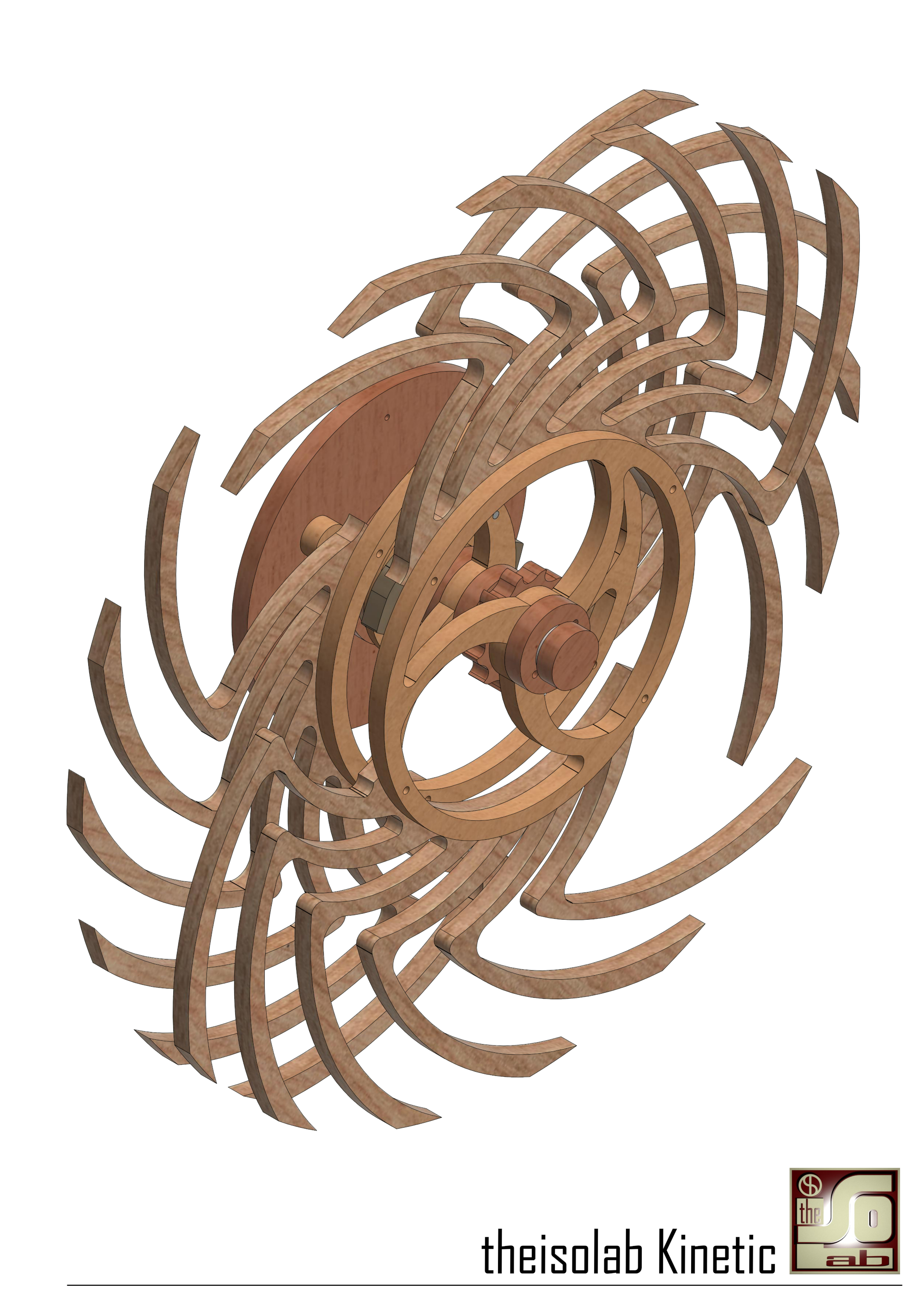 Scultura cinetica in legno 01