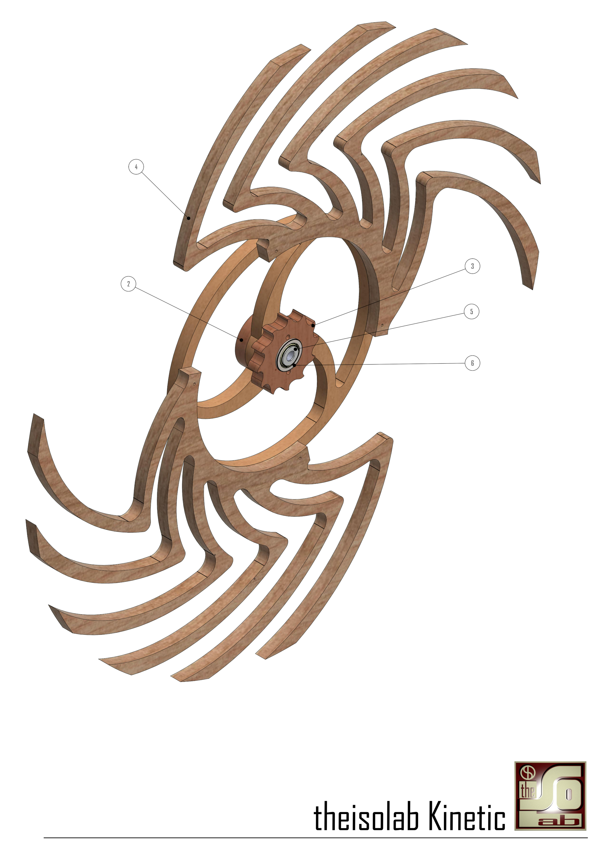 Scultura cinetica in legno 01