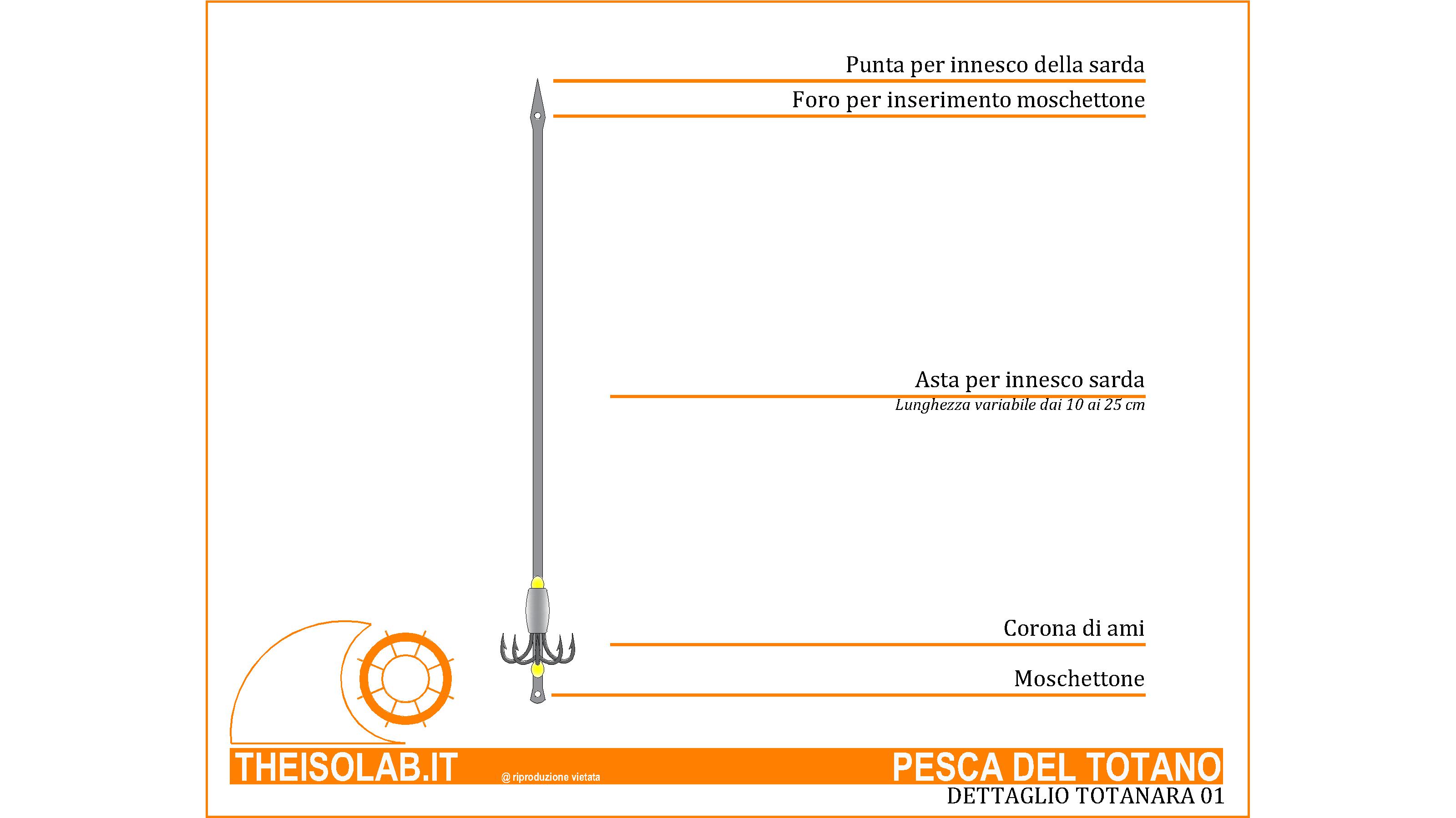 Pesca del totano - Costruzione totanara