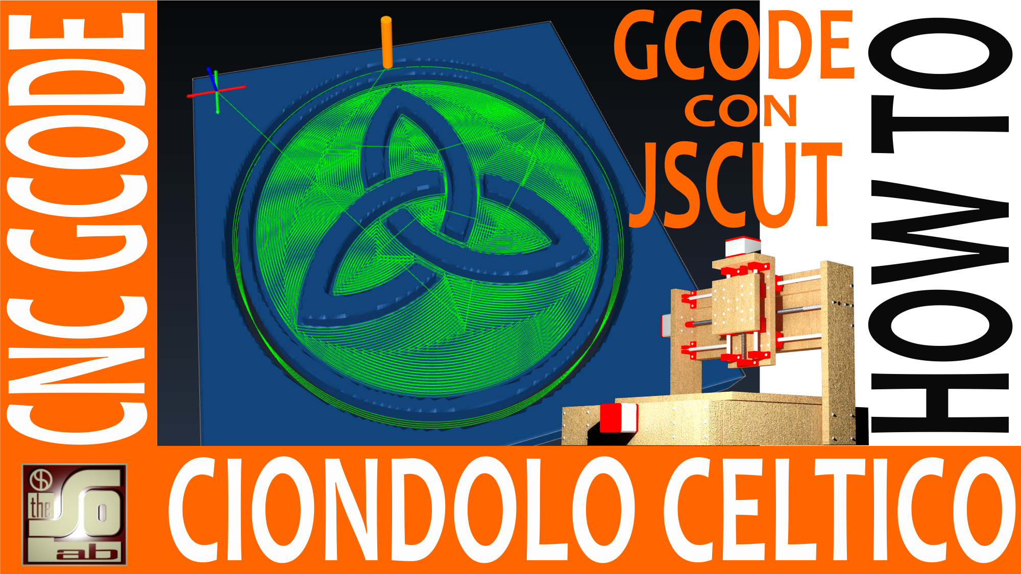 Ciondolo celtico a cnc