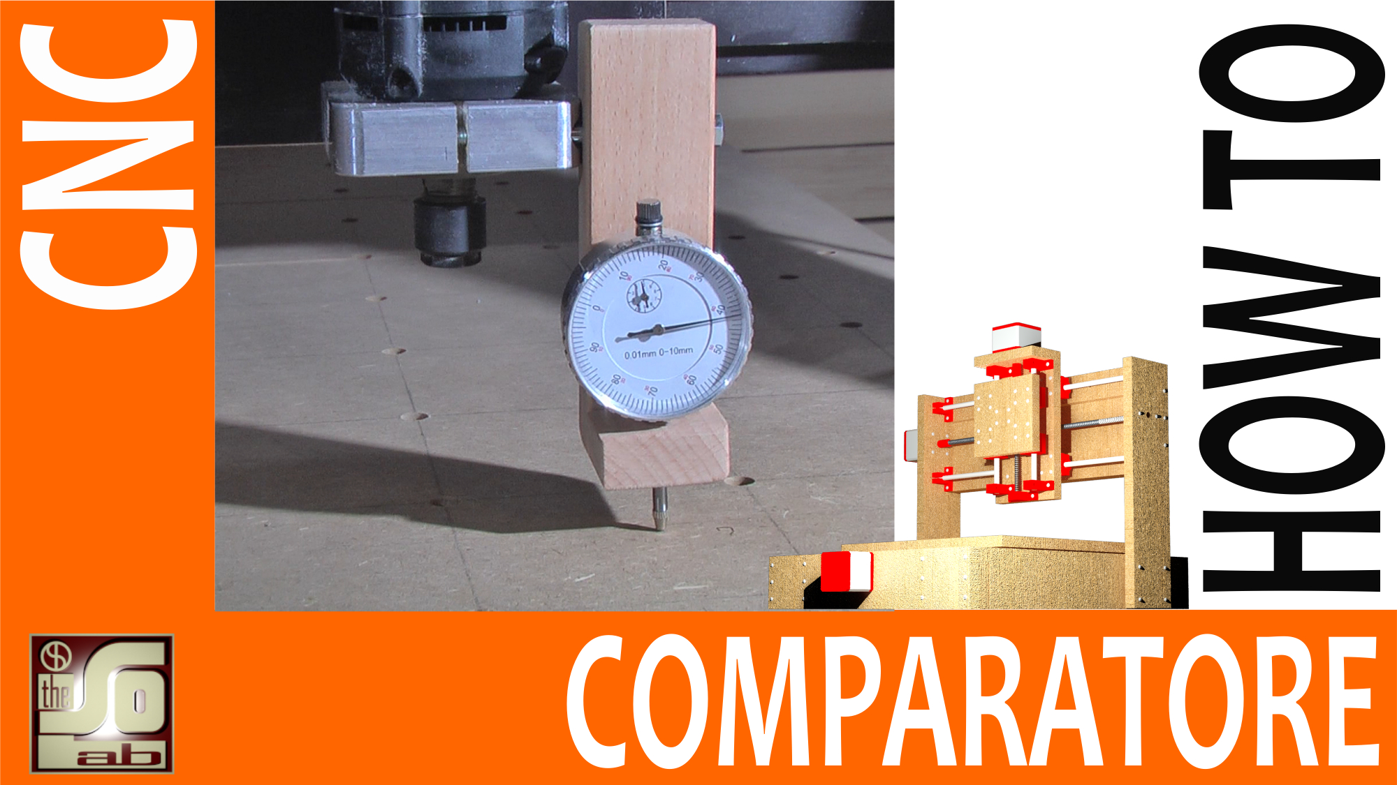 Creazione supporto per comparatore e verifica complanarità piano di lavoro