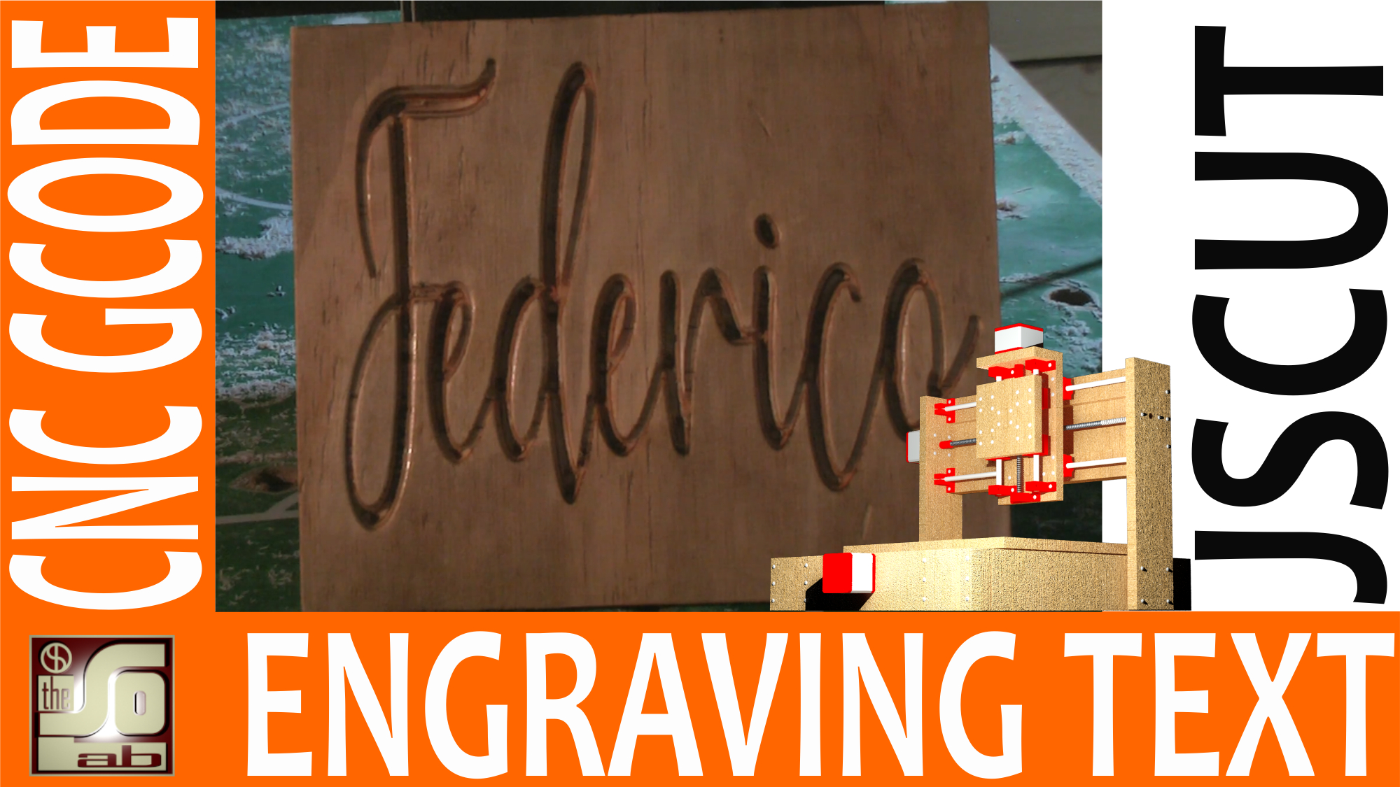 CNC TUTORIAL - Engraving text con jscut - V-Pocket