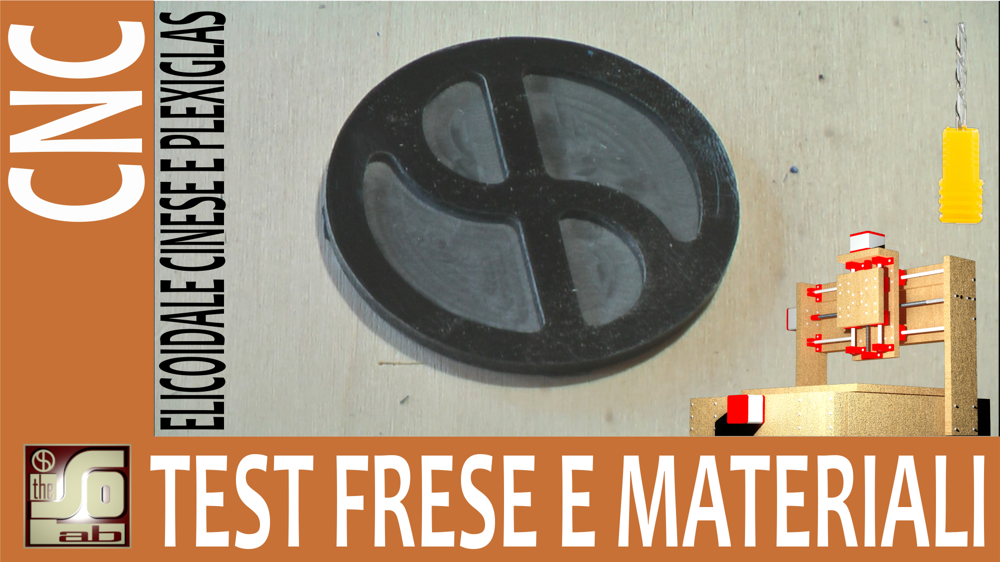 CNC TUTORIAL - Test frese e materiali - Elicoidale cinese e plexiglas