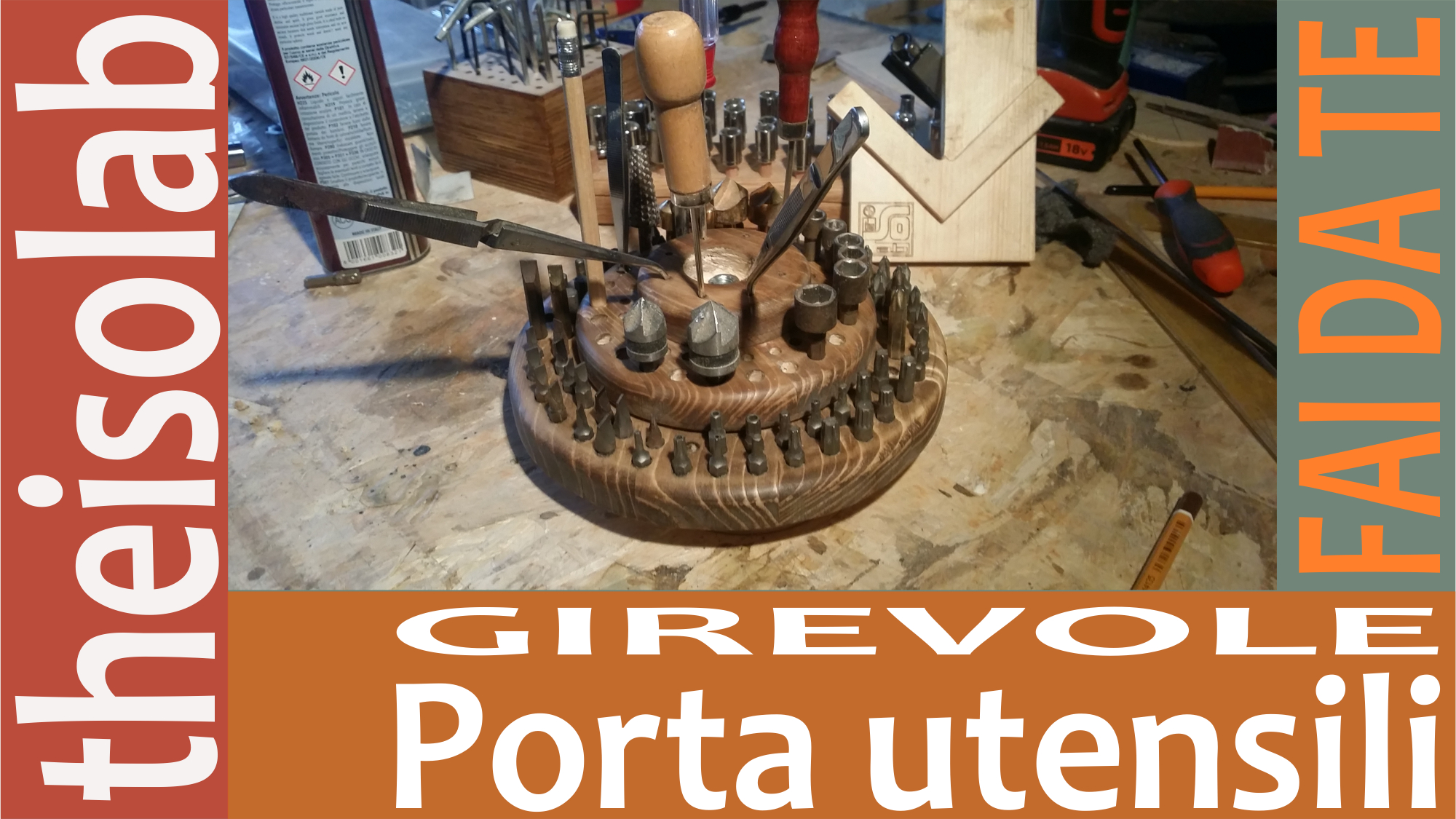 FAI DA TE - Porta utensili girevole da banco