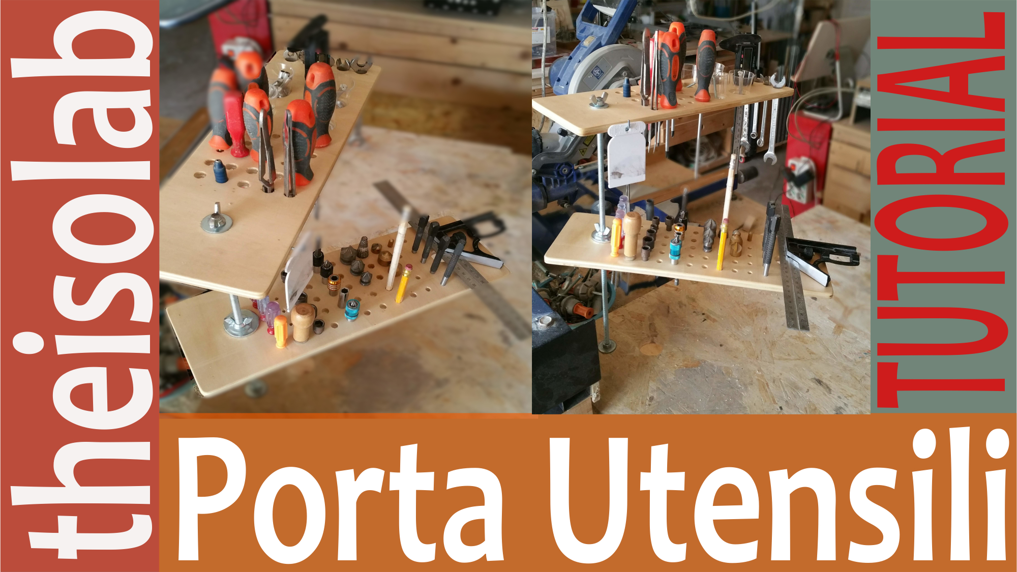 Porta utensili - Attrezzi - Accessori da banco salva spazio