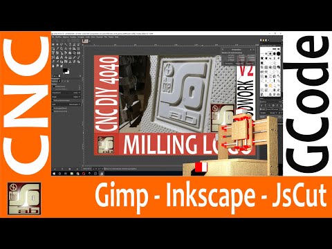 CNC Tutorial - Raddrizzamento prospettico con Gimp Vettorializzazione con Inkscape e Gcode con JsCut
