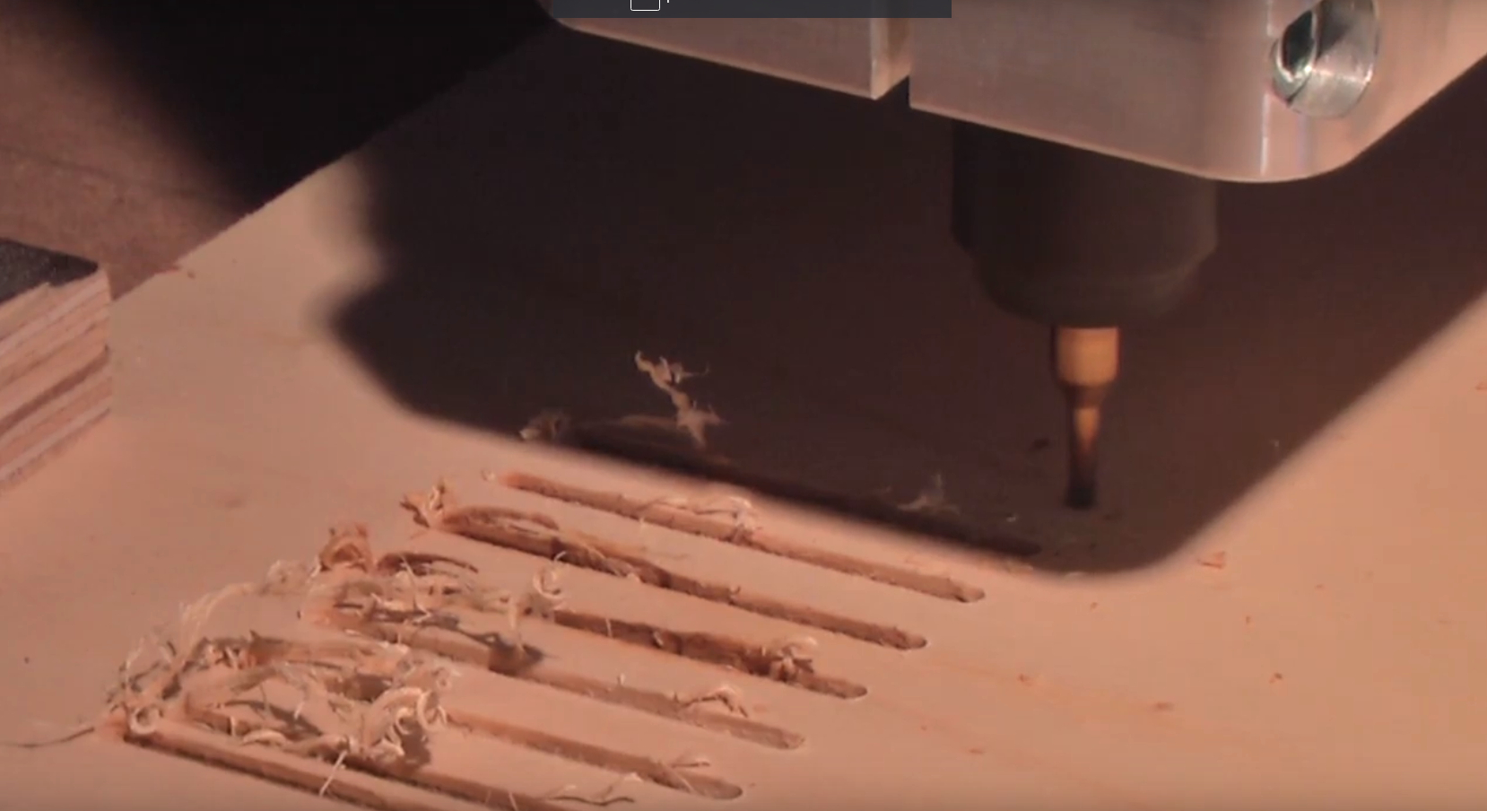 Test cnc autocostruita su legno