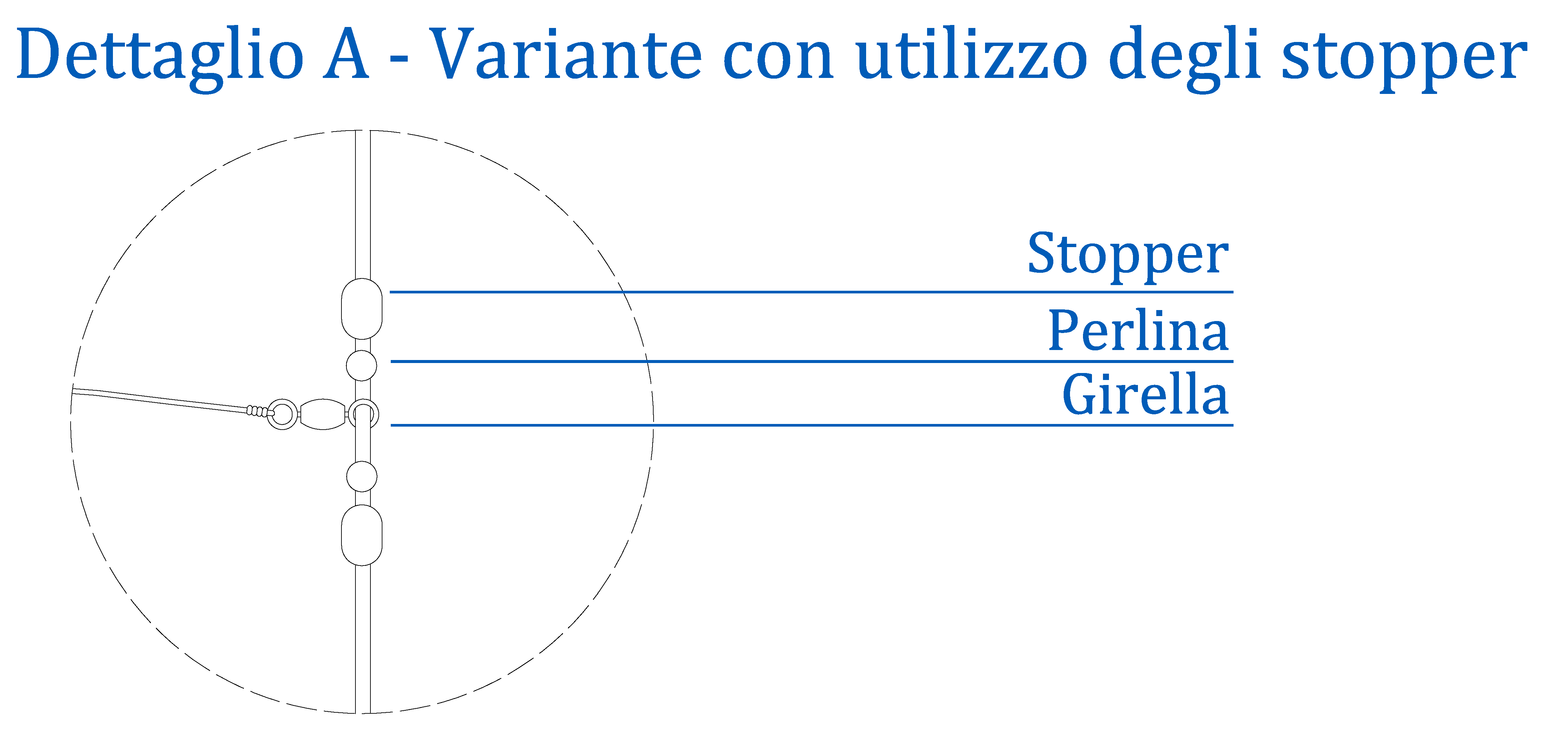 TERMINALE DA BOLENTINO CON STOPPER Terminale bolentino con stopper
