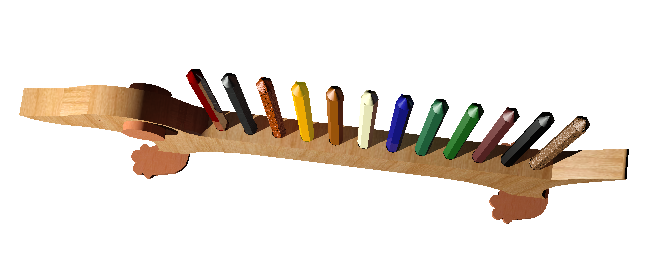 Bassotto porta colori per bambini