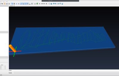 Tutorial Inkscape - Creazione gcode per cnc laser con Inkscape anteprima cn CAMotics