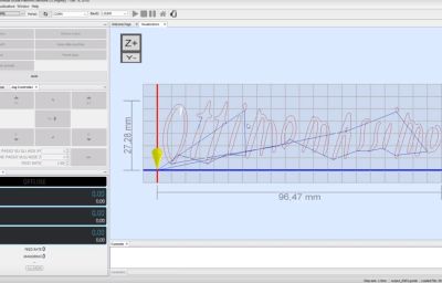 Tutorial Inkscape - Creazione gcode per cnc laser con Inkscape anteprima con UGS